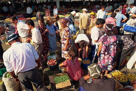 samarkand city uzbekistan - Main food market, Samarkand, Uzbekistan, Central Asia, Asia Stock Photo - Rights-Managed, Code: 841-02924211