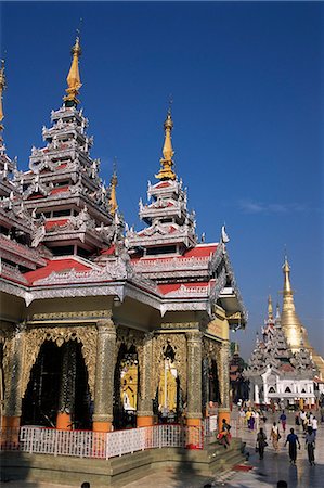 simsearch:841-02899059,k - Kakusandha Adoration Hall, de la pagode Shwedagon, Yangon (Rangoon), Myanmar (Birmanie), Asie Photographie de stock - Rights-Managed, Code: 841-02924250