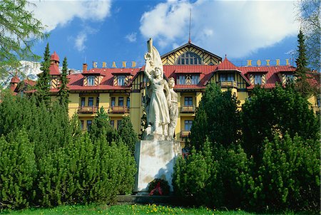 Grand Hotel, Stary Smokovec, High Tatra Mountains, Slovakia, Europe Foto de stock - Con derechos protegidos, Código: 841-02924347