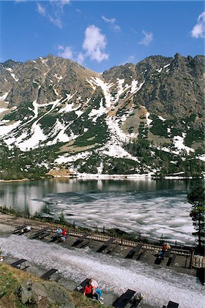 Popradske Pleso, High Tatra Mountains, Slovakia, Europe Stock Photo - Rights-Managed, Code: 841-02924349