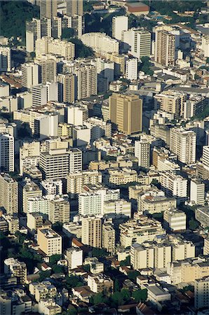 rio de janeiro centro - Aerial view of skyscrapers in Centro (downtown), Rio de Janeiro, Brazil, South America Stock Photo - Rights-Managed, Code: 841-02924494