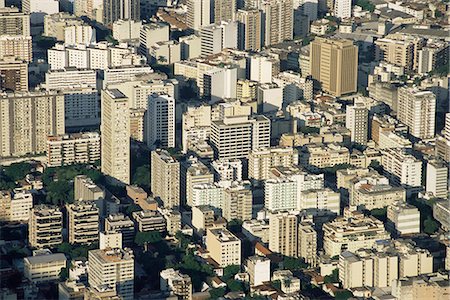 rio de janeiro centro - Aerial view of skyscrapers in Centro (downtown), Rio de Janeiro, Brazil, South America Stock Photo - Rights-Managed, Code: 841-02924495