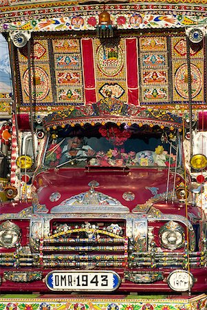 pakistan - Décoré de camion, Gilgit, Pakistan, Asie Photographie de stock - Rights-Managed, Code: 841-02924508