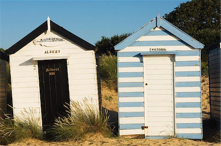 european beach huts - Old beach huts, Southwold, Suffolk, England, United Kingdom, Europe Stock Photo - Rights-Managed, Code: 841-02924729