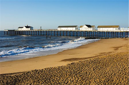 southwold - Der Pier, Southwold, Suffolk, England, Vereinigtes Königreich, Europa Stockbilder - Lizenzpflichtiges, Bildnummer: 841-02924730