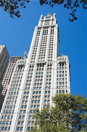 simsearch:841-02993121,k - Le Woolworth Building, Manhattan, New York City, New York, États-Unis d'Amérique, North America Photographie de stock - Rights-Managed, Code: 841-02924783