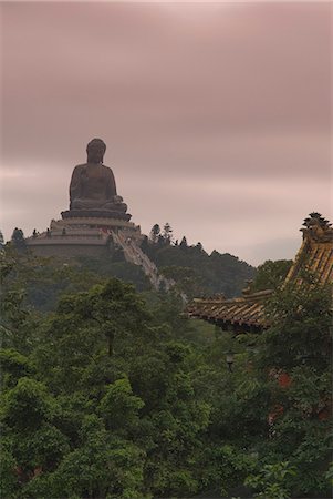 simsearch:841-02919590,k - The Big Buddha statue, Po Lin Monastery, Lantau Island, Hong Kong, China, Asia Foto de stock - Con derechos protegidos, Código: 841-02924942