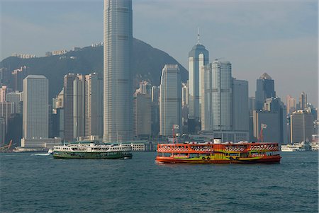 simsearch:841-02925393,k - Star Ferries, Victoria Harbour, Hong Kong, Chine, Asie Photographie de stock - Rights-Managed, Code: 841-02924958