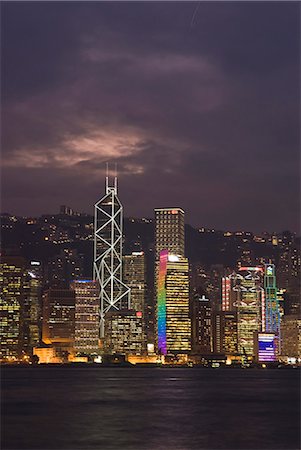 simsearch:841-02717306,k - Skyline de l'île de Hong Kong à la tombée de la nuit, Hong Kong, Chine, Asie Photographie de stock - Rights-Managed, Code: 841-02924950