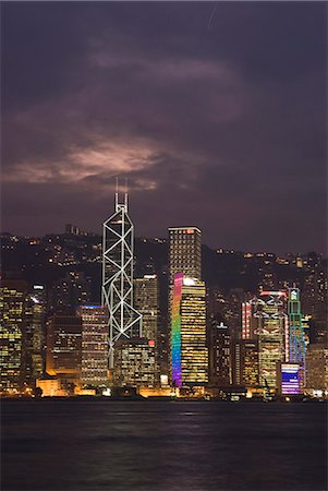 simsearch:841-02924578,k - Skyline de l'île de Hong Kong à la tombée de la nuit, Hong Kong, Chine, Asie Photographie de stock - Rights-Managed, Code: 841-02924950