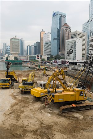 simsearch:841-02924976,k - Land reclamation project under way in Central, Hong Kong Island, Hong Kong, China, Asia Stock Photo - Rights-Managed, Code: 841-02924969