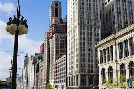 simsearch:841-02925144,k - Buildings along North Michigan Avenue, Chicago, Illinois, United States of America, North America Stock Photo - Rights-Managed, Code: 841-02925063