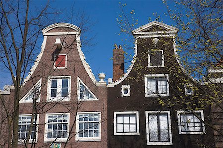 simsearch:841-06030736,k - Gabled houses, Amsterdam, Netherlands, Europe Foto de stock - Con derechos protegidos, Código: 841-02925250