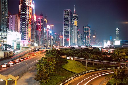 simsearch:841-03028604,k - Causeway Bay at night, Hong Kong Island, Hong Kong, China, Asia Foto de stock - Con derechos protegidos, Código: 841-02925377