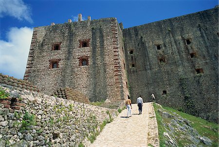 simsearch:841-02824523,k - Approach to the Citadelle Fort, built in 1817 by Henri Christophe, the walls are four metres thick, Milot, Haiti, West Indies, Caribbean, Central America Stock Photo - Rights-Managed, Code: 841-02925443
