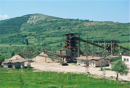 Zinc mine producing very pure zinc, near Pedkovo, Bulgaria, Europe Stock Photo - Rights-Managed, Code: 841-02925591