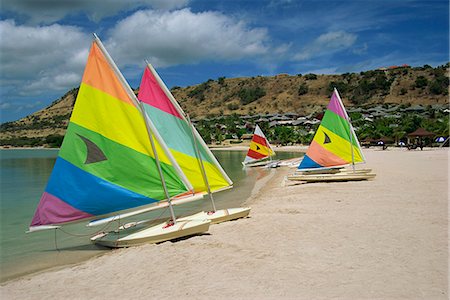 simsearch:841-05848402,k - Sailing boats on the beach at the St. James Club, Antigua, Leeward Islands, West Indies, Caribbean, Central America Stock Photo - Rights-Managed, Code: 841-02925662