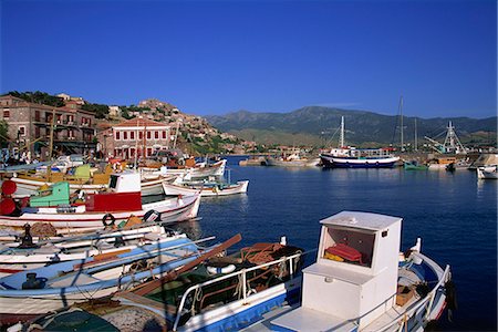 Hafen, Molyvos, Lesbos, griechische Inseln, Griechenland, Europa Stockbilder - Lizenzpflichtiges, Bildnummer: 841-02925717