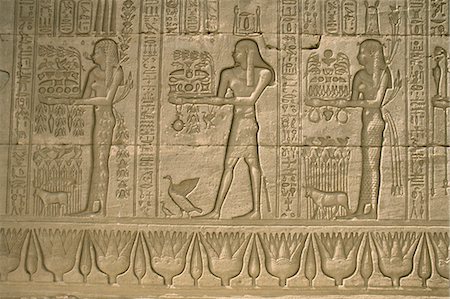 egypt relief - Reliefs, Temple of Hathor, Dendera, Egypt, North Africa, Africa Stock Photo - Rights-Managed, Code: 841-02920017