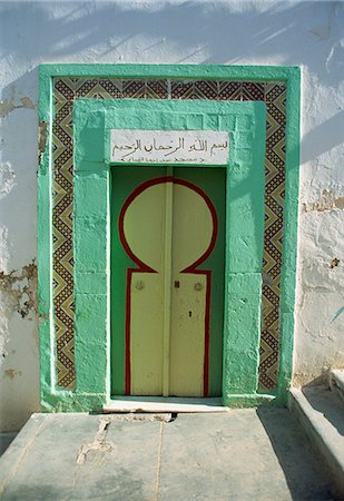 sousse - Typical doorway, Medina, Sousse, UNESCO World Heritage Site, Tunisia, North Africa, Africa Stock Photo - Rights-Managed, Code: 841-02920028