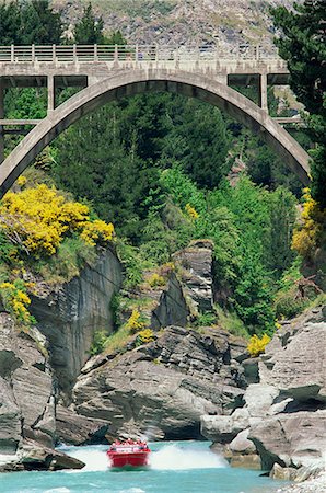 queenstown - Jet boating, Shotover Jet, Queenstown, South Island, New Zealand, Pacific Stock Photo - Rights-Managed, Code: 841-02920108