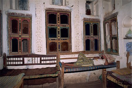 Ornate interior of a house showing Turkish influence, Zebid, Tihama Plain, Yemen, Middle East Stock Photo - Rights-Managed, Code: 841-02920324