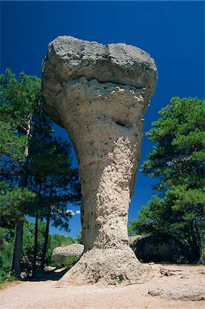 The Ciudad Encantada, a spectacular limestone formation, at Cuenca, in Castilla La Mancha, Spain, Europe Stock Photo - Rights-Managed, Code: 841-02920356