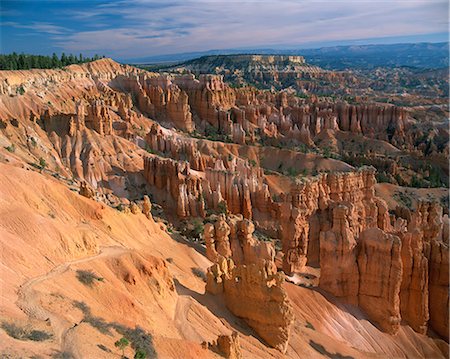 pinnacles - Pinacles et formations rocheuses causées par l'érosion, connue comme le Queens Garden, à partir de Sunset Point, dans le Bryce Canyon National Park, Utah, États-Unis d'Amérique, Amérique du Nord Photographie de stock - Rights-Managed, Code: 841-02920369