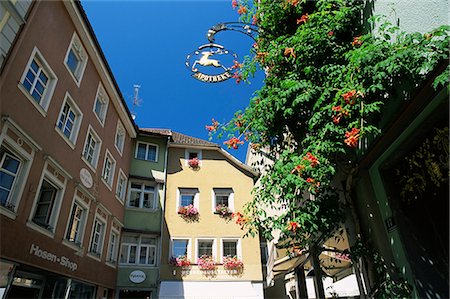 simsearch:841-02919277,k - Corner of the old town, Lindau, Bavaria, Germany, Europe Foto de stock - Direito Controlado, Número: 841-02920576
