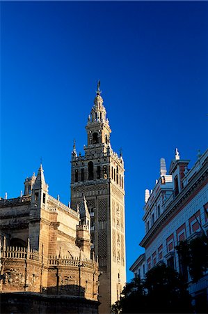 The Giralda in the early morning, Seville, Andalucia (Andalusia), Spain, Europe Stock Photo - Rights-Managed, Code: 841-02920729