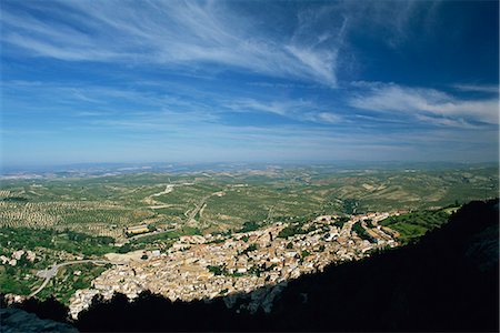 Dorf La Iruela mit Olivenhainen, jenseits Cazorla, Jaen, Andalusien (Andalusien), Spanien, Europa Stockbilder - Lizenzpflichtiges, Bildnummer: 841-02920788