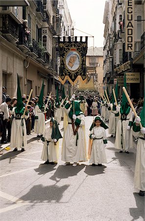 Pollinica Brotherhood, Palm Sunday, Easter Week, Malaga, Andalucia, Spain, Europe Foto de stock - Con derechos protegidos, Código: 841-02920986