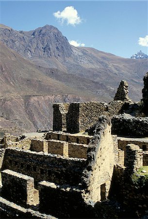 Inca fortress, Ollantaytambo, Peru, South America Foto de stock - Con derechos protegidos, Código: 841-02921024