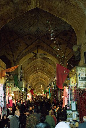 shiraz - Vakil Bazaar, built by Karim Khan in the 18th century, Shiraz, Iran, Middle East Foto de stock - Direito Controlado, Número: 841-02921071