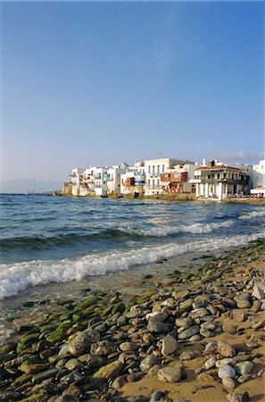 Little Venice, Mykonos Town, Mykonos, Cyclades Islands, Greece, Europe Stock Photo - Rights-Managed, Code: 841-02921153