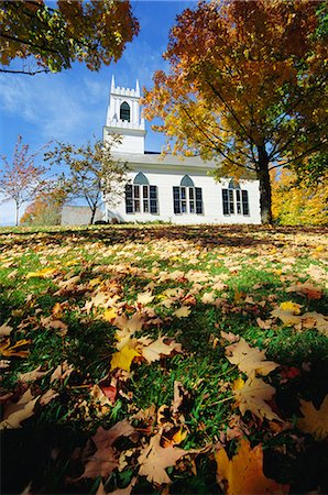 Church in Weston, Vermont, United States of America Foto de stock - Con derechos protegidos, Código: 841-02921169