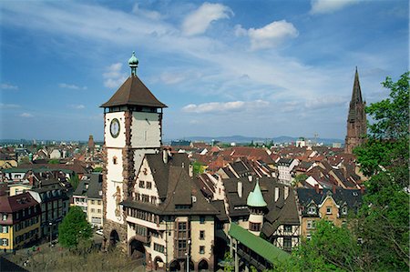 freiburg - Schwabentor, Freiburg, Baden-Wurttemberg, Germany, Europe Stock Photo - Rights-Managed, Code: 841-02921189