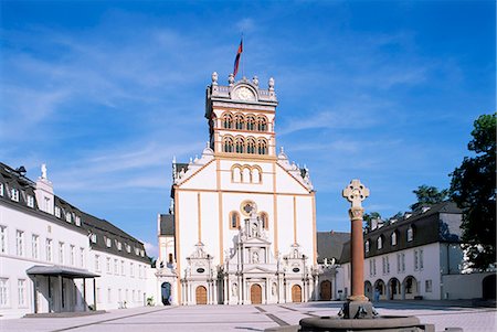 Abbey church of St. Matthias, Trier, Rheinland-Pfalz, Germany, Europe Foto de stock - Direito Controlado, Número: 841-02921316