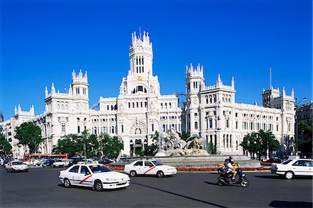 Palacio de Comunicaciones, Plaza de la Cibeles, Madrid, Spain, Europe Stock Photo - Rights-Managed, Code: 841-02921334