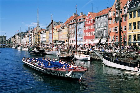 simsearch:841-03057671,k - Nyhavn, Copenhagen, Denmark, Scandinavia, Europe Foto de stock - Con derechos protegidos, Código: 841-02923697