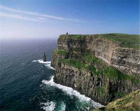 Cliffs of Moher, County Clare, Munster, Eire (Republic of Ireland), Europe Foto de stock - Con derechos protegidos, Código: 841-02923744