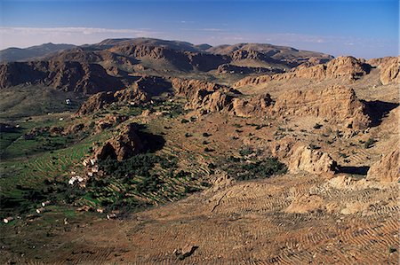 Hamlets and terraces in the Anti-Atlas mountains, Tafraoute region, south west area, Morocco, North Africa, Africa Foto de stock - Con derechos protegidos, Código: 841-02923856