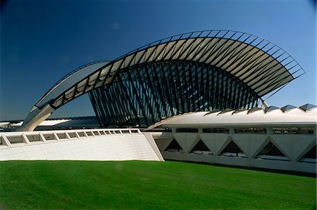 L'aéroport international et TGV gare, Satolas, Lyon, Rhône, France, Europe Photographie de stock - Rights-Managed, Code: 841-02923864