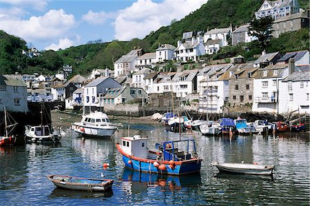 polperro - The harbour, Polperro, Cornwall, England, United Kingdom, Europe Stock Photo - Rights-Managed, Code: 841-02944233