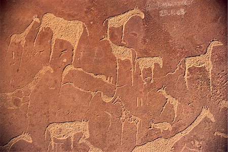 Rock gravures, Twyfelfontein, Namibie, Afrique Photographie de stock - Rights-Managed, Code: 841-02944327