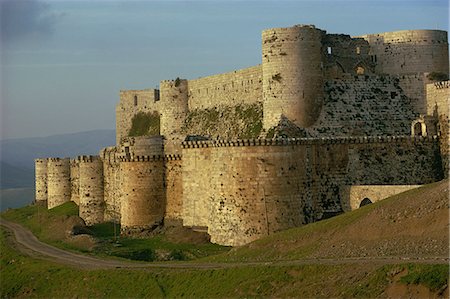 siria - Krak des Chevaliers, UNESCO World Heritage Site, Syria, Middle East Foto de stock - Con derechos protegidos, Código: 841-02944481