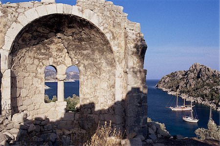 simsearch:841-02992044,k - Ruined priory, Kargi Bay, Aegean coast, Anatolia, Turkey, Asia Minor, Eurasia Foto de stock - Con derechos protegidos, Código: 841-02944617