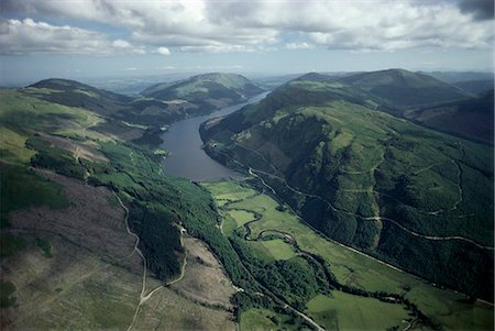 simsearch:841-02946727,k - Aerial view of Loch Eck looking south, Strathclyde, Scotland, United Kingdom, Europe Foto de stock - Con derechos protegidos, Código: 841-02944656