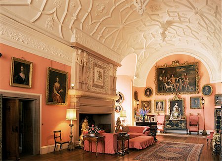 Sitting room, Glamis Castle, Highland region, Scotland, United Kingdom, Europe Foto de stock - Con derechos protegidos, Código: 841-02944669