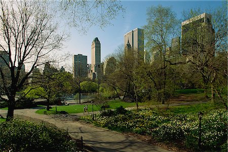 simsearch:841-03028130,k - City skyline seen from Central Park, Manhattan, New York City, United States of America, North America Stock Photo - Rights-Managed, Code: 841-02944678